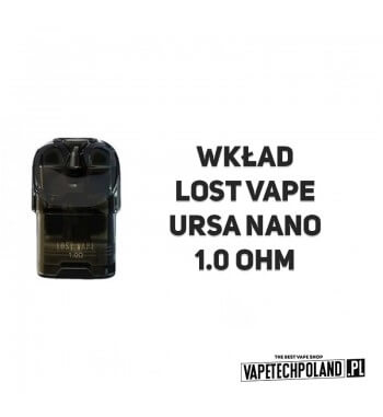 Wkład - Lost Vape Ursa Nano - 1.0ohm  Wkład do Lost Vape Ursa Nano
Grzałka: 1.0ohm.  2