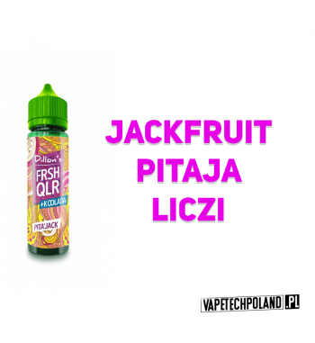 Premix DILLONS FRSH QLR 50ML - PITA'JACK  Premix o smaku jackfruit'a, pitai i liczi.
50ml płynu w butelce o pojemności 60ml.

Pr