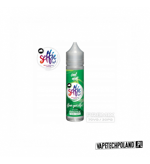 Premix SELFIE - Cool Mint 50ml  Premix o smaku mięty.

50ml płynu w butelce o pojemności 60ml.

Produkt Shake and Vape przeznacz