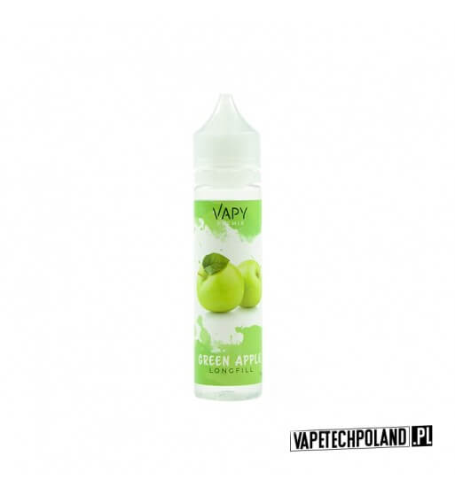 Premix/Longfill VAPY - Green Apple 20ml  Premix o smaku zielonego jabłka..
20ml płynu w butelce o pojemności 60ml.

Płyny typu S