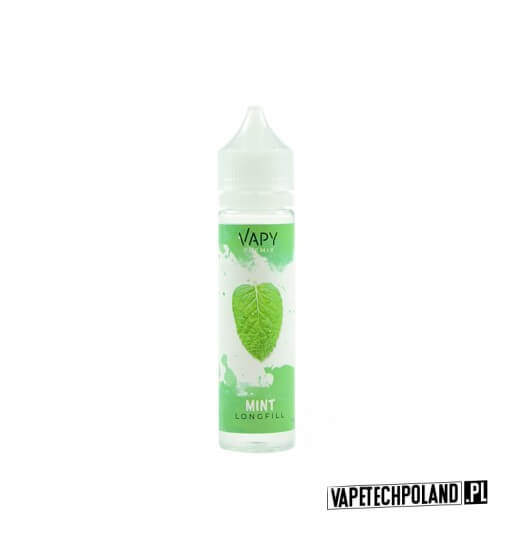Premix/Longfill VAPY - Mint 20ml  Premix o smaku mięty.
20ml płynu w butelce o pojemności 60ml.

Płyny typu Shake and Vape (Prem