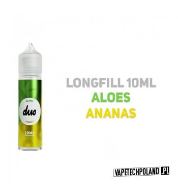 Premix/Longfill DUO - Aloes & Ananas 10ml  Longfill jest to nowy produkt na rynku EIN. Charakteryzuje się małą zawartością płynu