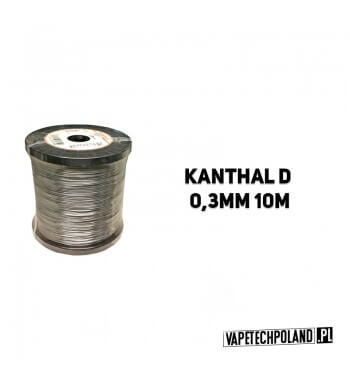 Drut oporowy KANTHAL D 0,3MM 10M  Drut oporowy KANTHAL D 0,3MM 10M
1szt zawiera 10m drutu. 1