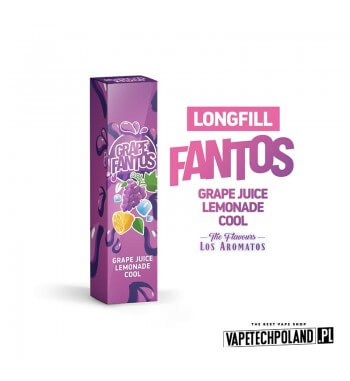 Longfill FANTOS - GRAPE FANTOS 9ML  Aromaty: winogrono, lemoniada, koolada

Longfill jest to nowy produkt na rynku EIN. Charakte