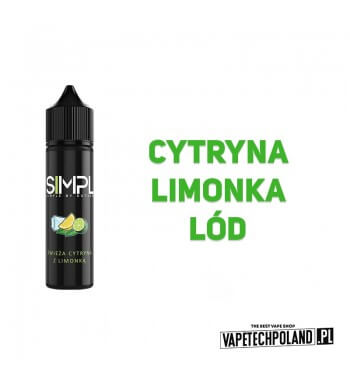 LONGFILL SIMPL - Świeża cytryna z limonką 6ml  Longfill o smaku cytryny i limonki z lodem.
Longfill jest to nowy produkt na rynk