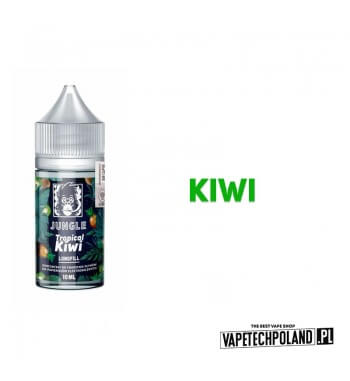 Longfill JUNGLE - Kiwi 10ML  Premix o smaku kiwi .
10ml płynu w butelce o pojemności 30ml
Płyny typu Shake and Vape (Premix) nie
