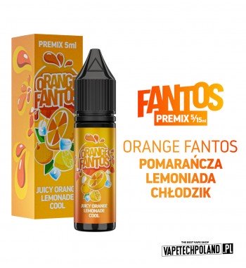 PREMIX FANTOS - ORANGE FANTOS 5ML  chłodząca lemoniada o smaku pomarańczowym
PREMIX  5/15ML NOWA FORMA PRODUKTU,KTÓRA WYMAGA OD 