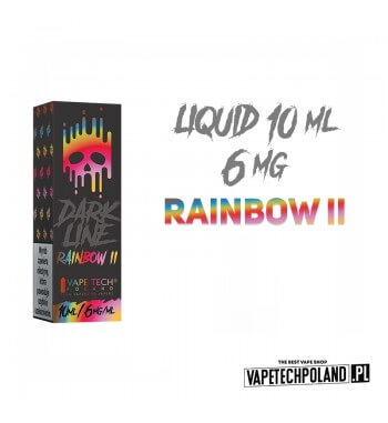 LIQUID DARK LINE - RAINBOW II 10ML 6MG  Liquid Dark Line Rainbow II.
Zawartość nikotyny: 6MG
Pojemność: 10ml  

UWAGA!
Produkty 