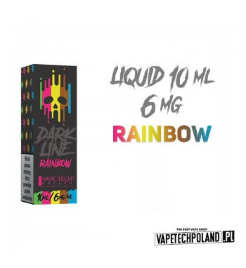 LIQUID DARK LINE - RAINBOW 10ML 6MG  Liquid Dark Line Rainbow.
Zawartość nikotyny: 6MG
Pojemność: 10ml  

UWAGA!
Produkty z kate
