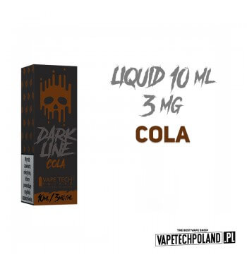LIQUID DARK LINE - COLA 10ML 3MG  Liquid Dark Line Cola.
Zawartość nikotyny: 3MG
Pojemność: 10ml  

UWAGA!
Produkty z kategorii 