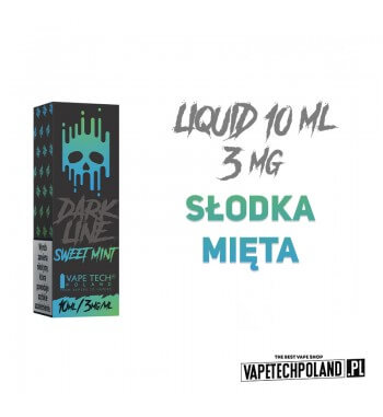 LIQUID DARK LINE - SWEET MINT 10ML 3MG  Liquid Dark Line Sweet Mint.
Zawartość nikotyny: 3MG
Pojemność: 10ml  

UWAGA!
Produkty 