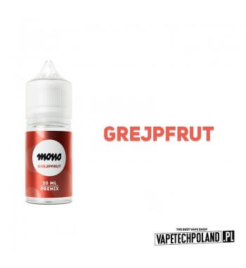 PREMIX MONO - GREJPFRUT 20ML  Premix o smaku grejpfrutu.

Produkt zawiera 20 ml płynu w butelce 30ml.

Kwota podatku akcyzowego 