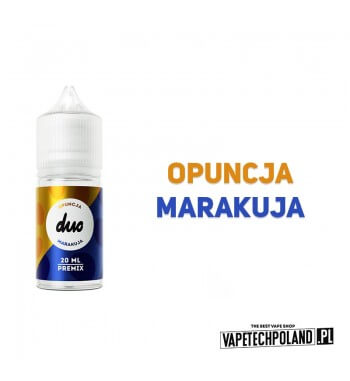 PREMIX DUO - OPUNCJA & MARAKUJA 20ML  Premix o smaku opuncji i marakui.

Produkt zawiera 20 ml płynu w butelce 30ml.

Kwota poda