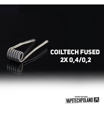 CoilTech Fused 2x0,4/0,2 - 1 SZT  Produkt CoilTech - grzałka FUSED.
Zestaw zawiera 1szt. 2