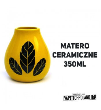Luka Hoja Yellow 350ml  Ta ceramiczna tykwa do yerba mate to stylowy design i najwyższe walory użytkowe. Idealnie leży w dłoni i