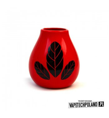 Luka Hoja Red 350ml  Ta ceramiczna tykwa do yerba mate to stylowy design i najwyższe walory użytkowe. Idealnie leży w dłoni i ni
