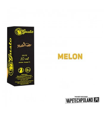 Aromat Gusto - Melon 10ml  Aromat o smaku melona.
 
Sugerowane dozowanie: 6%
Pojemność: 10ml 2