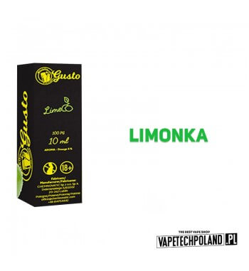 Aromat Gusto - Lime 10ml  Aromat o smaku limonki.
 
Sugerowane dozowanie: 6%
Pojemność: 10ml 2