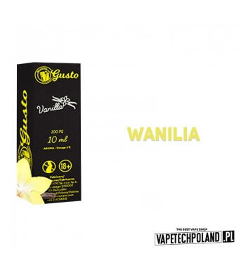 Aromat Gusto - Vanilla 10ml  Aromat o smaku wanilii.
 
Sugerowane dozowanie: 6%
Pojemność: 10ml 2