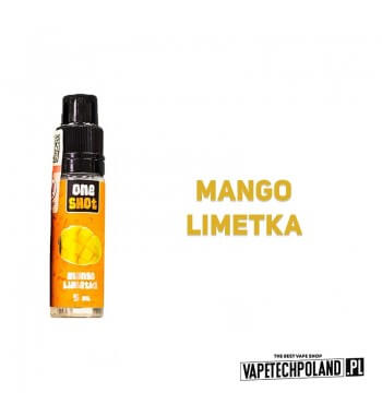 Premix ONE SHOT - Mango, Limetka 5ml  Premix o smaku mango i limonki.
5ml płynu w butelce o pojemności 15ml
DO BUTELKI NALEŻY DO