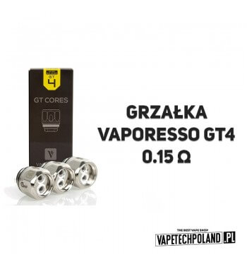 Grzałka - Vaporesso GT4 Clapton - 0.15ohm  Grzałka - Vaporesso GT4 Clapton - 0.15ohm
Grzałka pasuję do następujących sprzętów:
-