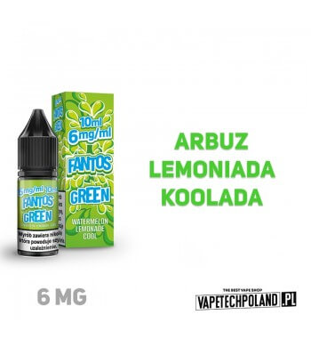LIQUID FANTOS - GREEN FANTOS 10ML 6MG  Liquid Fantos Green Fantos.
Zawartość nikotyny: 6MG
Pojemność: 10ml  
 2