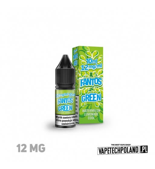 LIQUID FANTOS - GREEN FANTOS 10ML 12MG  Liquid Fantos Green Fantos.
Zawartość nikotyny: 12MG
Pojemność: 10ml  
 1