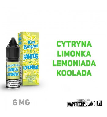 LIQUID FANTOS - LEMONADE FANTOS 10ML 6MG  Liquid Fantos Lemonade Fantos.
Zawartość nikotyny: 6MG
Pojemność: 10ml  
 2