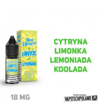 LIQUID FANTOS - LEMONADE FANTOS 10ML 18MG  Liquid Fantos Lemonade Fantos.
Zawartość nikotyny: 18MG
Pojemność: 10ml  
 2
