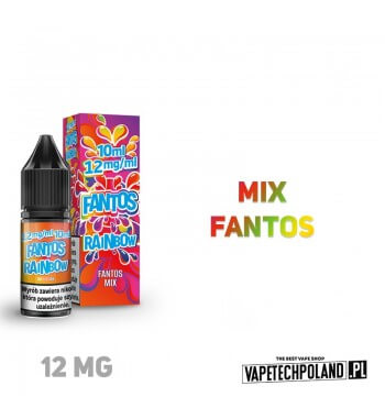 LIQUID FANTOS - RAINBOW FANTOS 10ML 12MG  Liquid Fantos Rainbow Fantos.
Zawartość nikotyny: 12MG
Pojemność: 10ml  
 1