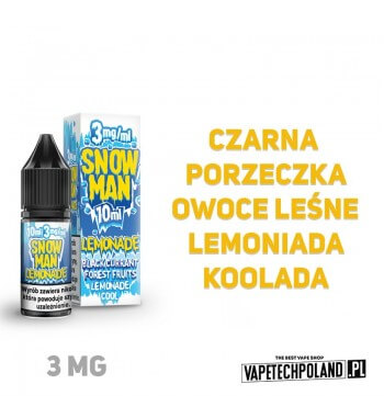 LIQUID SNOWMAN - LEMONADE 10ML 3MG  Liquid Snowman Lemonade.
Zawartość nikotyny: 3MG
Pojemność: 10ml  
 2