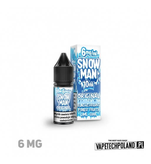 LIQUID SNOWMAN - ORIGINAL 10ML 6MG  Liquid Snowman Original.
Zawartość nikotyny: 6MG
Pojemność: 10ml  
 1