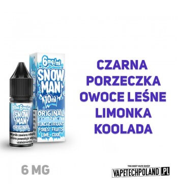 LIQUID SNOWMAN - ORIGINAL 10ML 6MG  Liquid Snowman Original.
Zawartość nikotyny: 6MG
Pojemność: 10ml  
 2