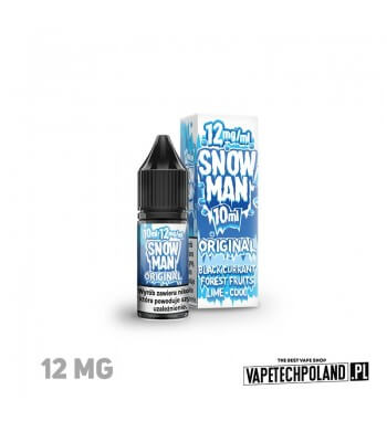 LIQUID SNOWMAN - ORIGINAL 10ML 12MG  Liquid Snowman Original.
Zawartość nikotyny: 12MG
Pojemność: 10ml  
 1