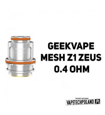 Grzałka - Geekvape Mesh Z1 Zeus - 0.4ohm  Grzałka - Geekvape Mesh Z1 Zeus - 0.4ohm
Grzałka pasuję do następujących sprzętów:
- G