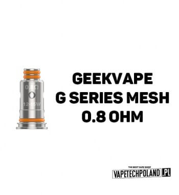 Grzałka - Geekvape G Series mesh - 0.8ohm  Grzałka - Geekvape G Series mesh - 0.8ohm
Grzałka pasująca do Aegis Pod, Wenax Stylus