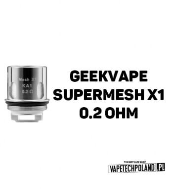 Grzałka - Geekvape SUPERMESH X1 - 0.2ohm  Grzałka - Geekvape SUPERMESH X1 - 0.2ohm
Grzałka pasuję do następujących sprzętów:
- G