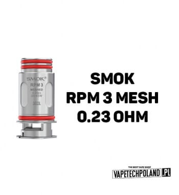 Grzałka - Smok RPM 3 Mesh - 0.23ohm  Grzałka - Smok RPM 3 meshed - 0.23ohm 2