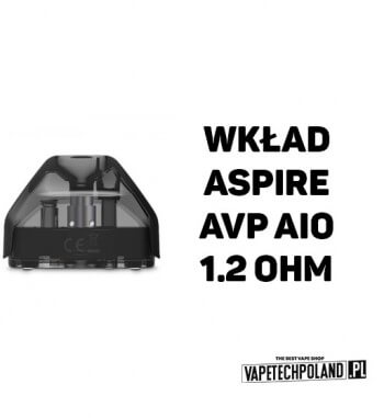 Wkład - Aspire AVP AIO - 1.2ohm  Wkład do Aspire AVP POD z grzałką 1.2ohm. 2