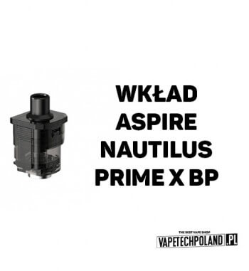 Wkład - Aspire Nautilus Prime X BP - pusty  Wymienny wkład do Aspire Nautilus Prime X BP.
Grzałka: bez grzałki - pusty.  2
