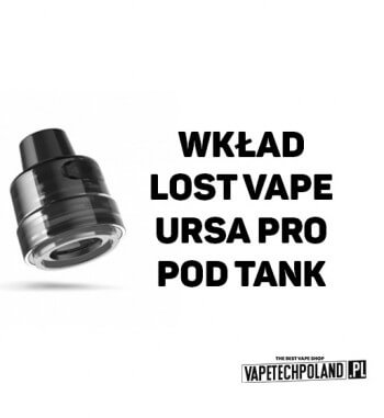 Wkład - Lost Vape Ursa Pro Pod Tank - pusty  Wkład do Lost Vape Ursa Pro Pod Tank.
Grzałka: bez grzałki - pusty. 2